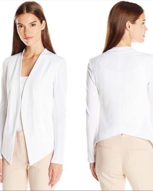 Chic White Blazer with Satin Lining - Image 1