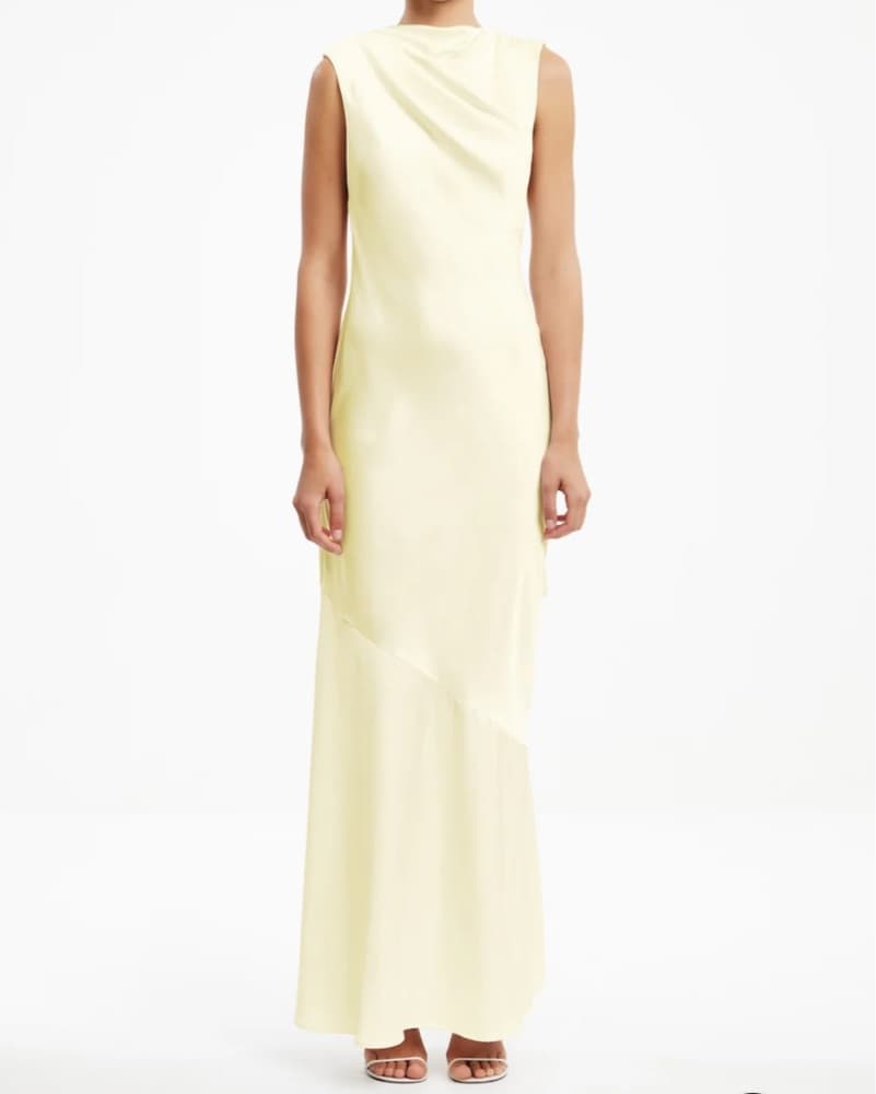 Butter Yellow Wedding Guest Dress - Image 1
