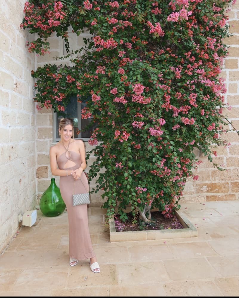 Elegant Halter Neck Maxi Dress - Image 1