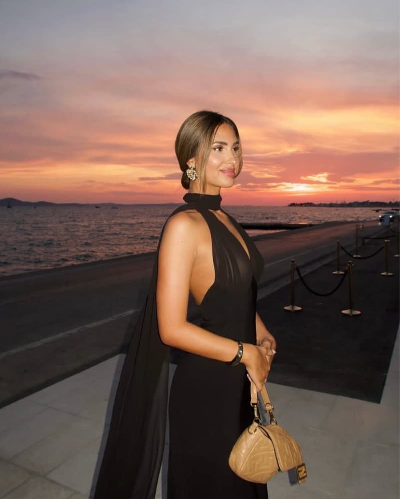 Elegant Black Halter Maxi Dress - Image 6