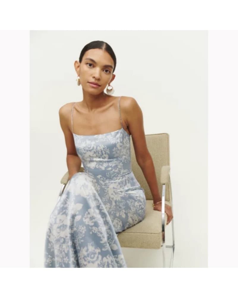 Reformation Frankie Silk Dress - Image 3