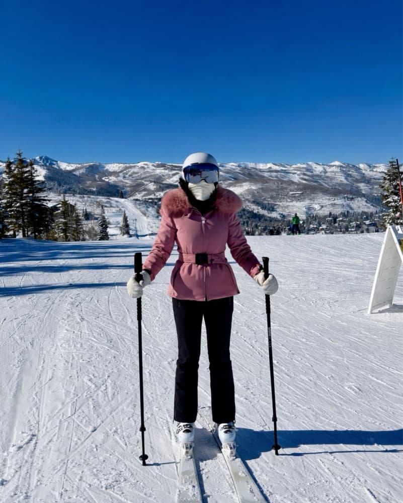 Moncler Ecrins Pink Fox Fur Ski Bundle  - Image 3