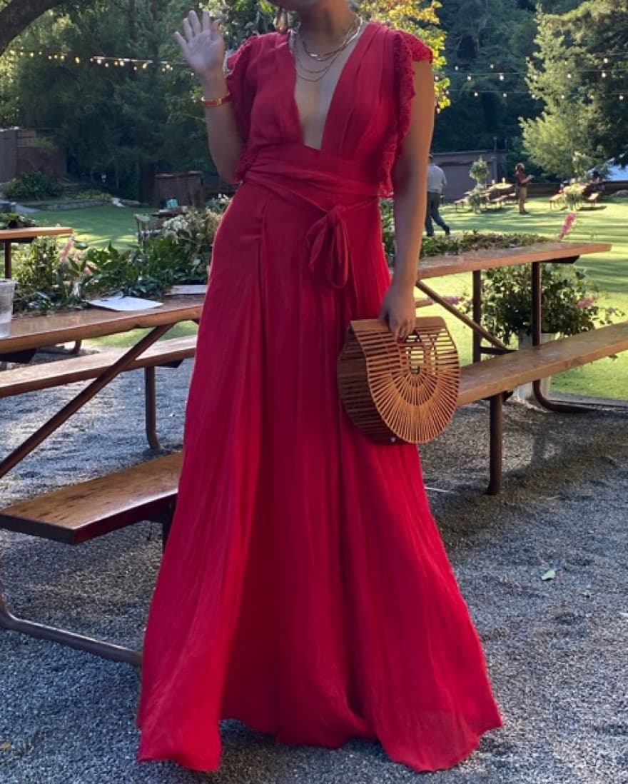 Jen’s pirate Booty Poppy Wrap Maxi Dress - Image 1