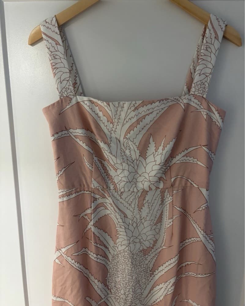 Coco Shop Pineapple Palm Print Dress - Image 3