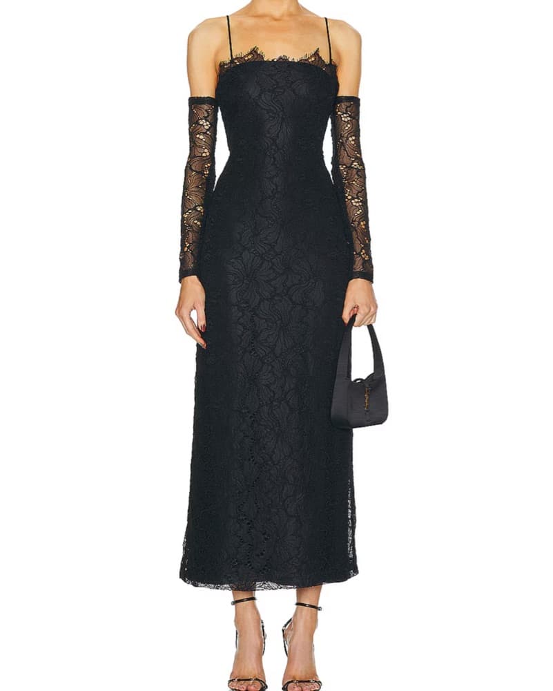 Black Lace Alexis Rishell Dress - Image 2