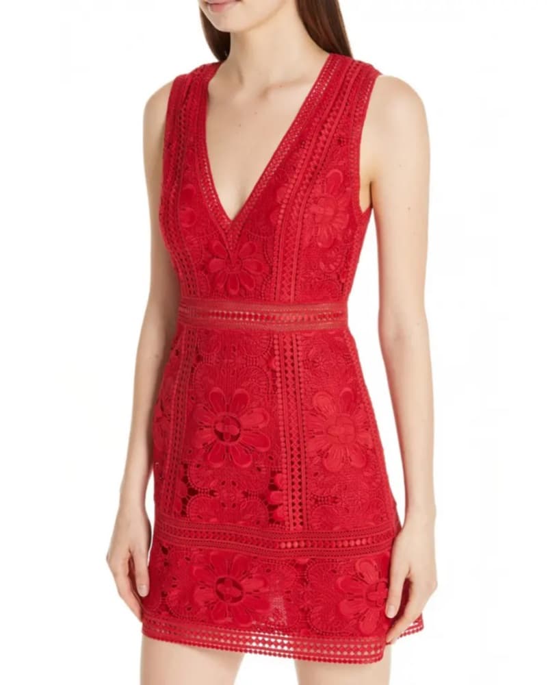 Red cocktail dress (Alice + Olivia) - Image 1