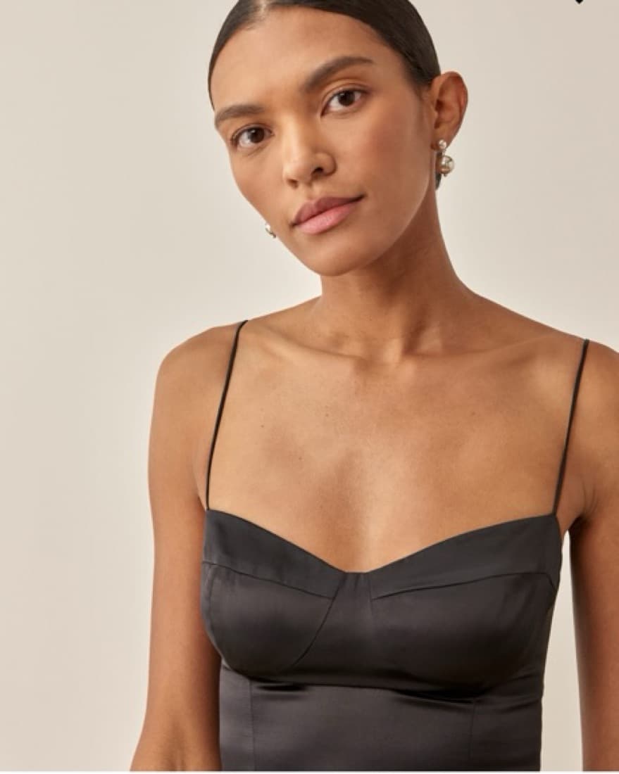 Reformation Silk Midi Dress - Image 4