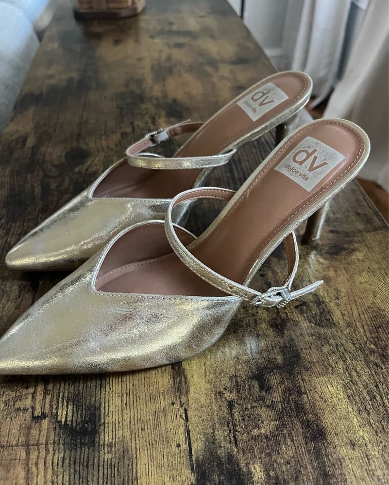 Dolce Vita Gold Heels - Image 2