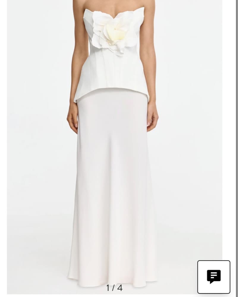 White Detailed Dress  - Image 2
