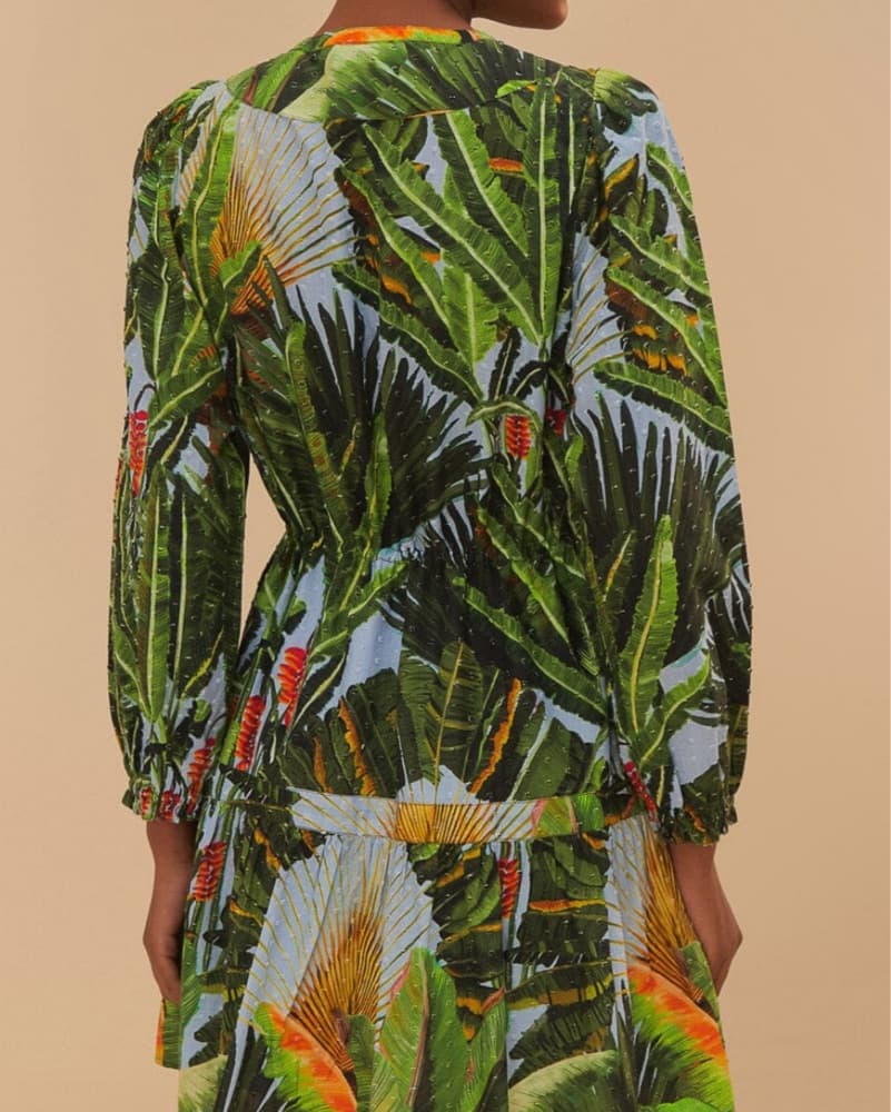 Farm Rio Tropical Print Midi Dress - Image 3