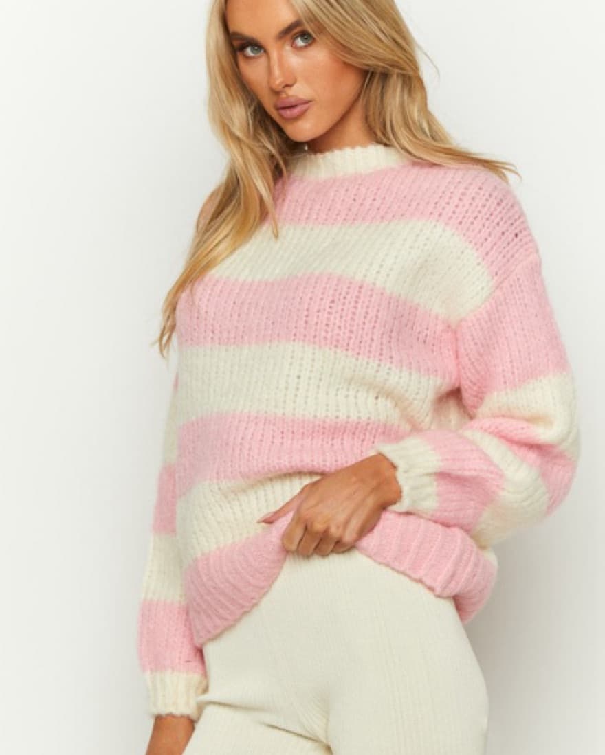 Pinkans Cream Knit Sweater  - Image 3
