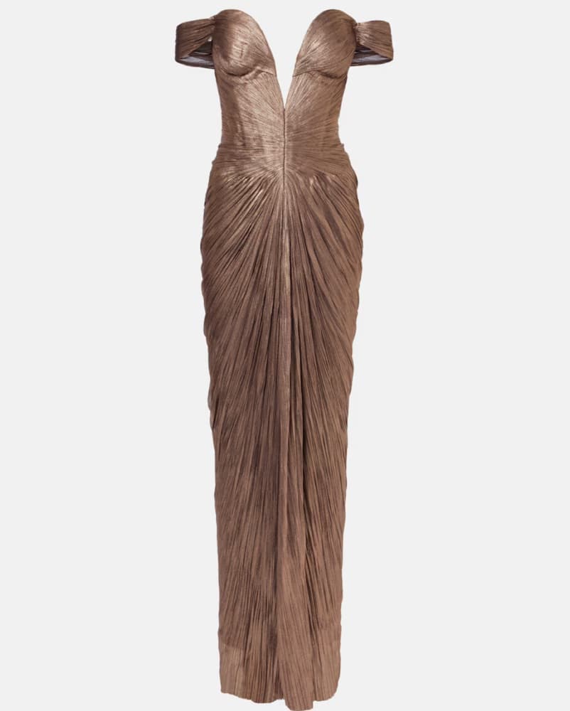 MARIA LUCIA HOHAN Tia draped off-shoulde - Image 1