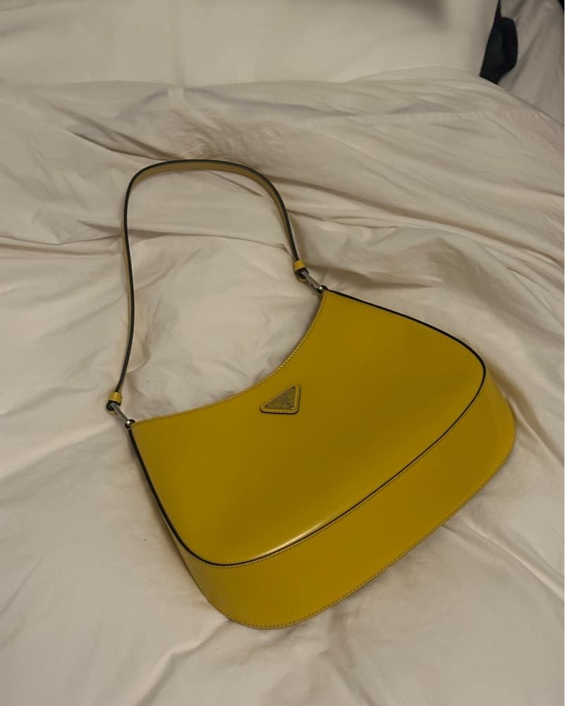 Prada Cleo Bag in Yellow - Image 1