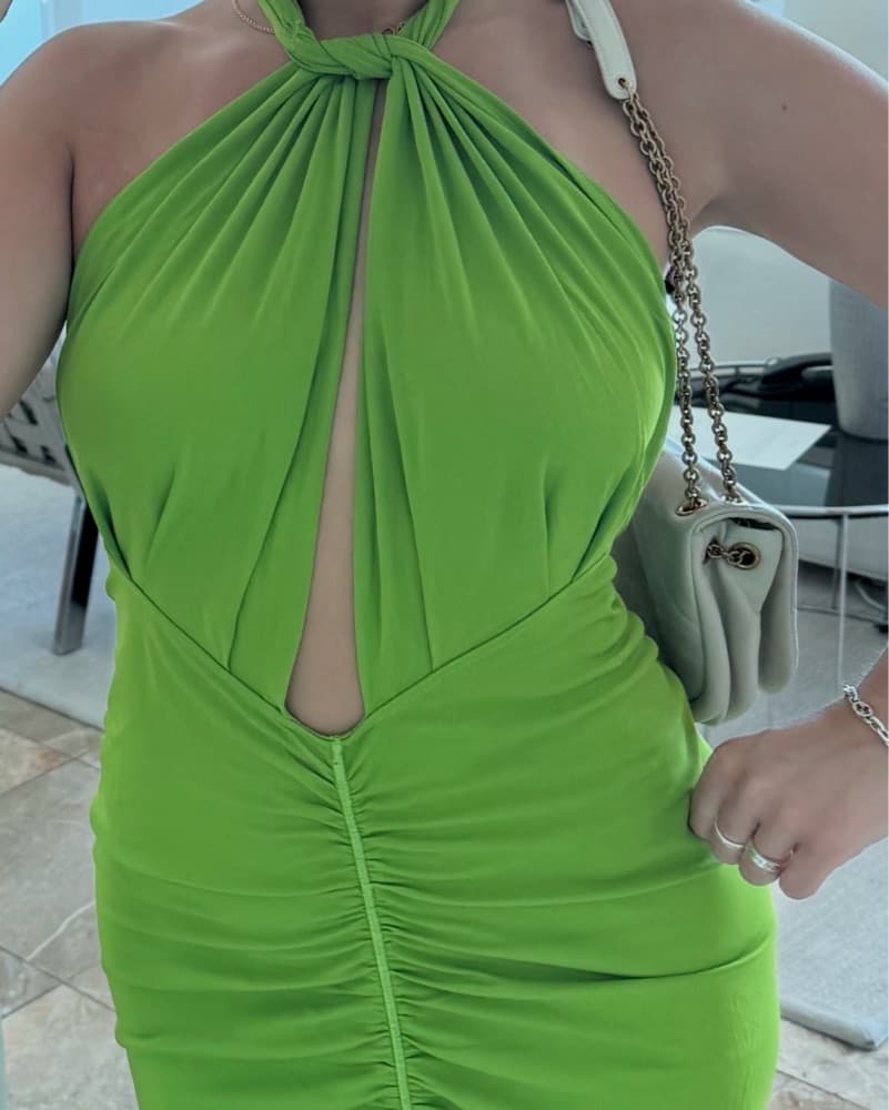 Vibrant Halter Maxi Dress - Image 2