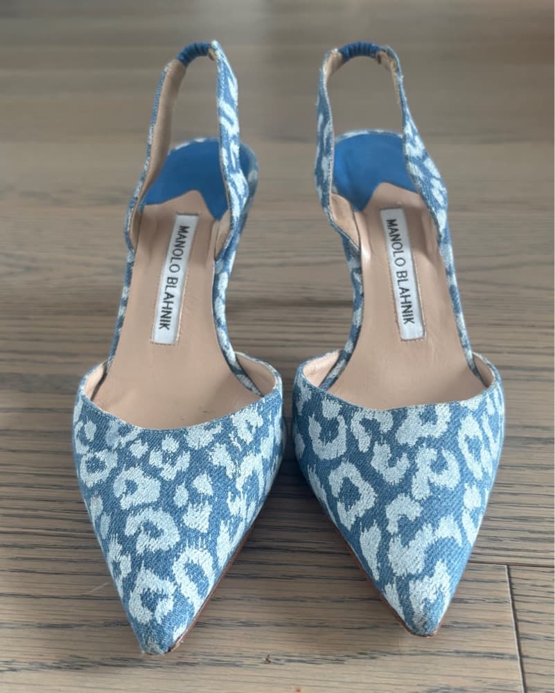 Manolo Blahnik Slingback Heels - Image 1