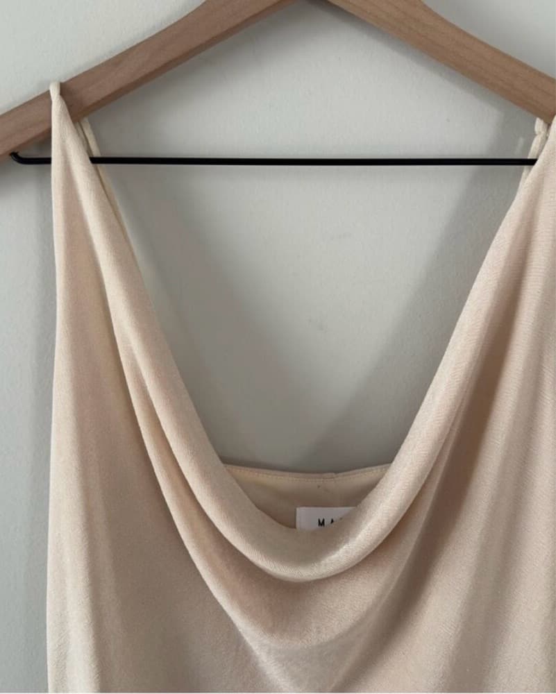 Anthropologie Mable Stylish Beige Dress  - Image 3