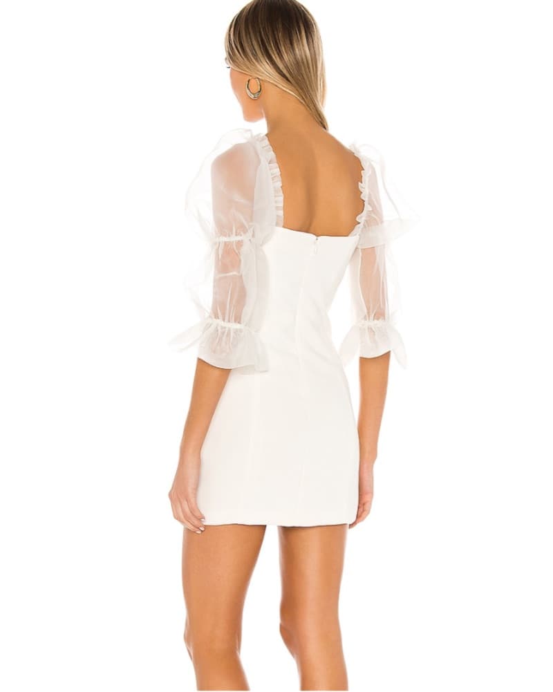 Amanda Uprichard Tia Dress (Ivory)  - Image 3