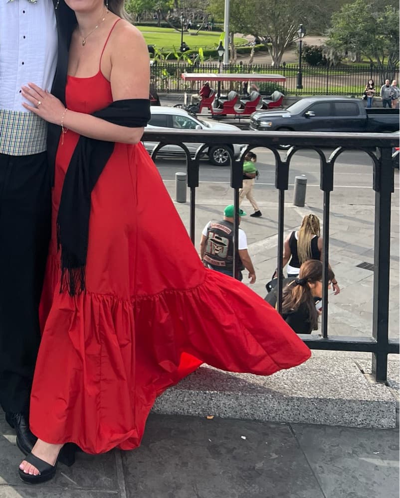 Red Staud Florence Dress - Image 2