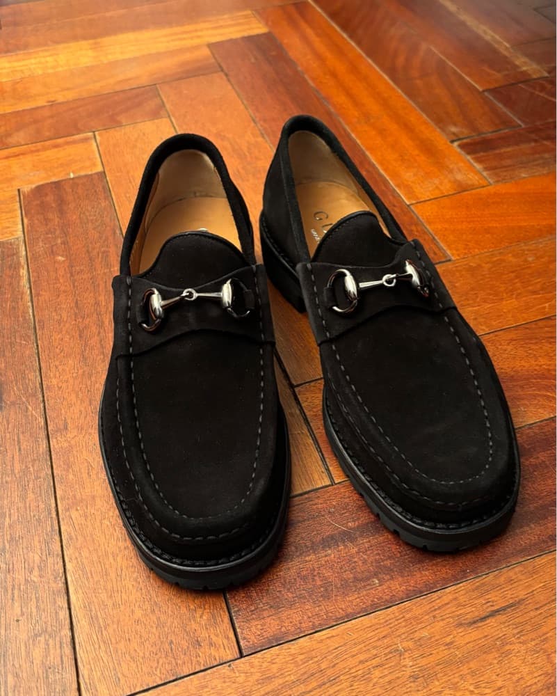 Sleek Suede Loafers - Image 2