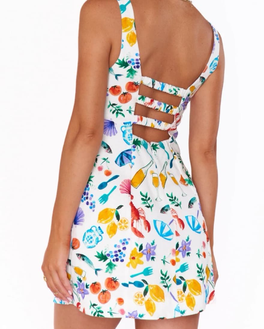 Linen Mini Dress - Image 2