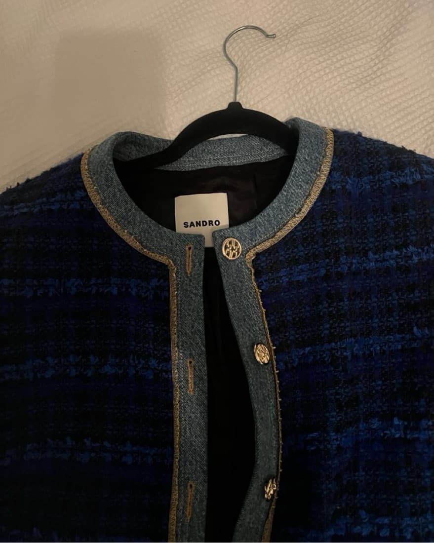 Sandro Asto Tweed Jacket - Image 3