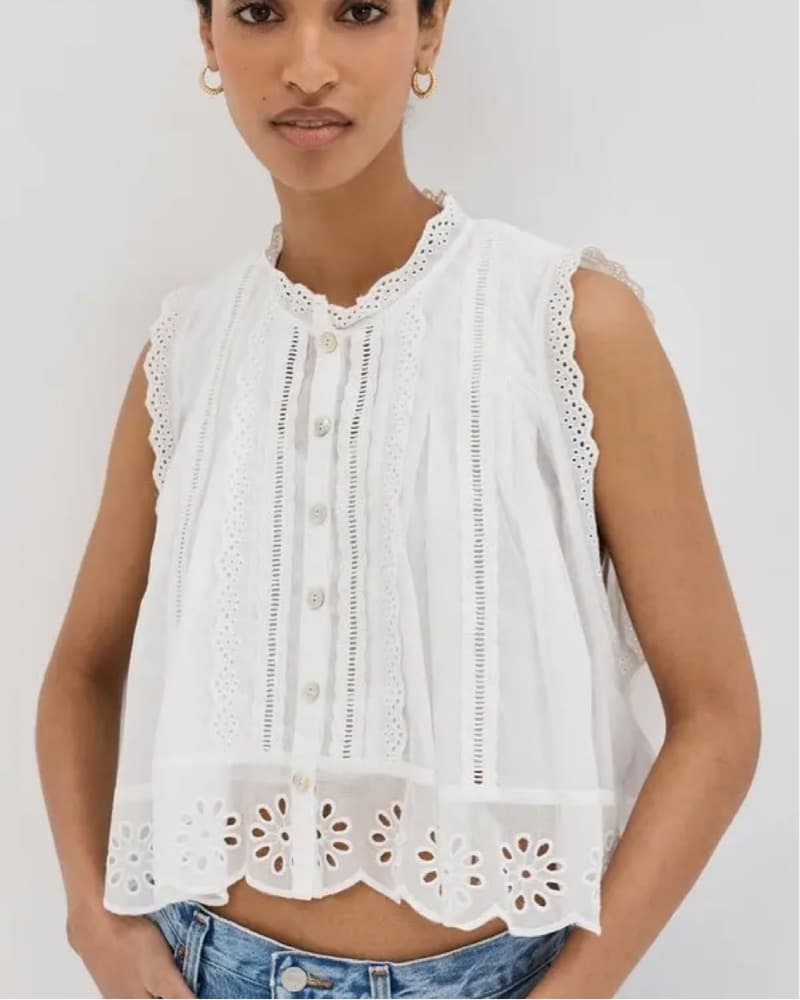 Farm Rio Eyelet Top  - Image 1