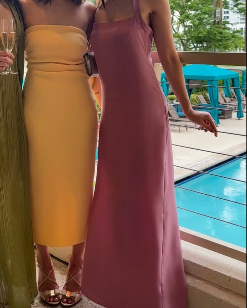 Bec & Bridge Yellow Midi Dress - Image 3
