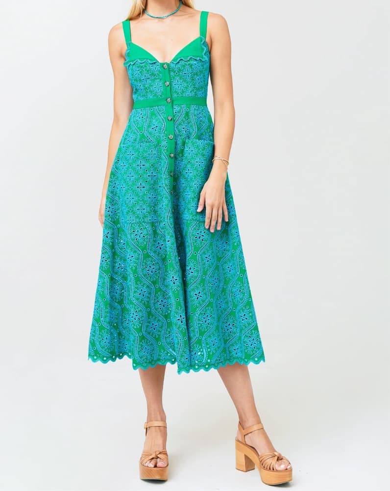 Saloni Midi Dress - Image 2