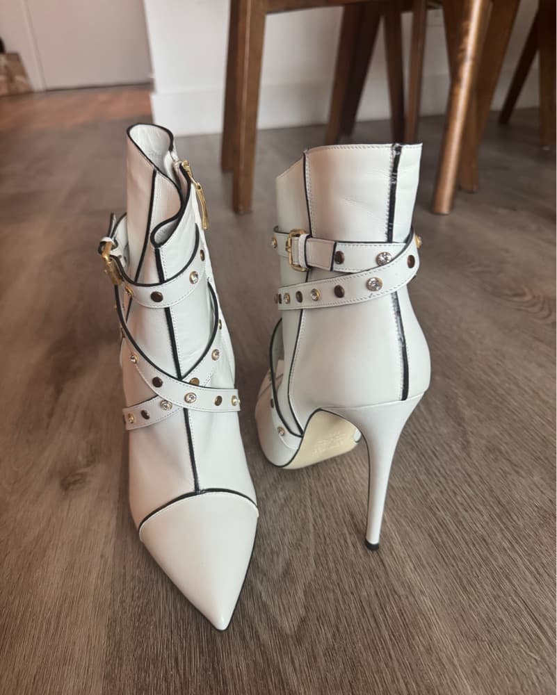 Loriblu White Stiletto booties  - Image 1