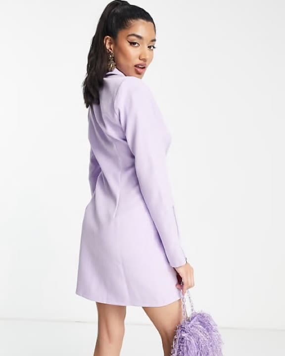 ASOS Lilac Blazer Dress - Image 2