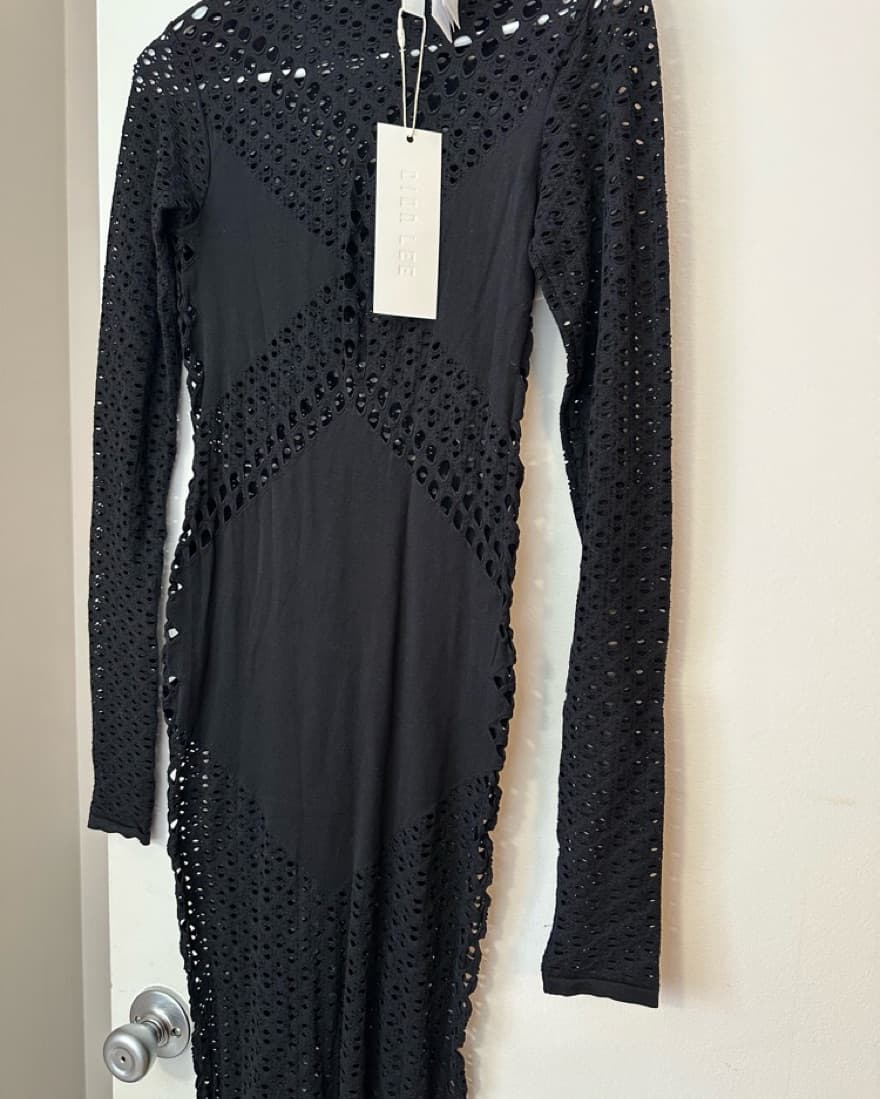 Dion Lee Black Cutout Maxi Dress - Image 5