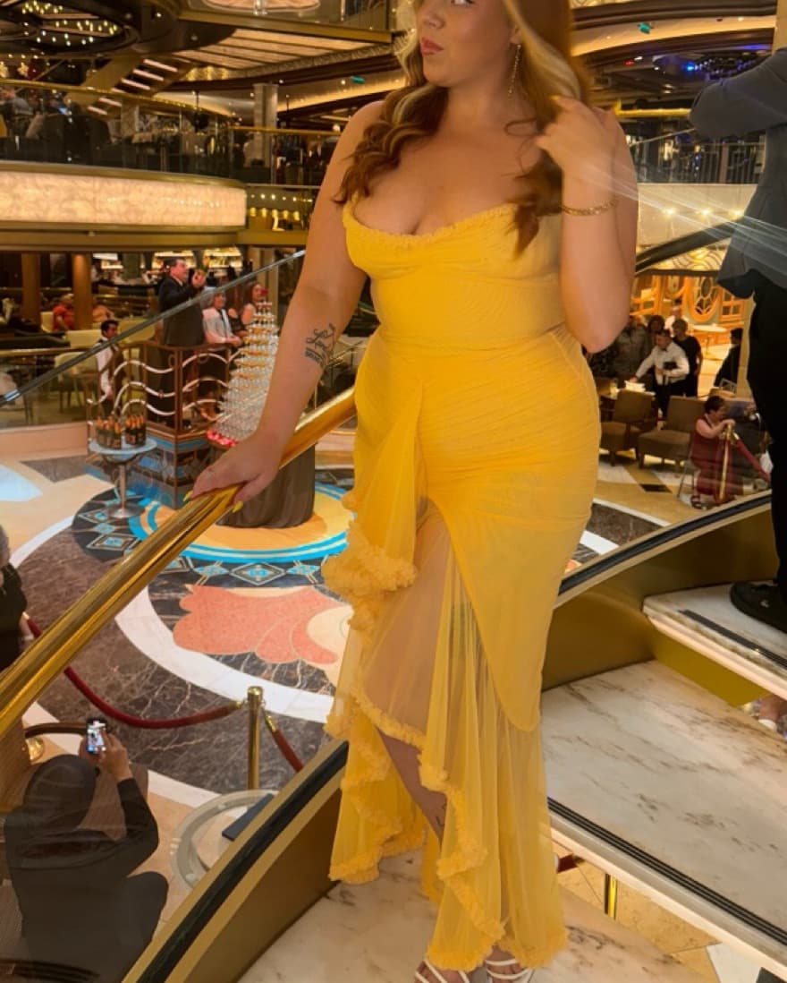 Yellow House Of CB Dress - Image 1