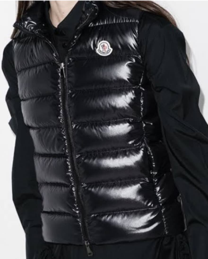 Black Moncler puffer Vest - Image 2