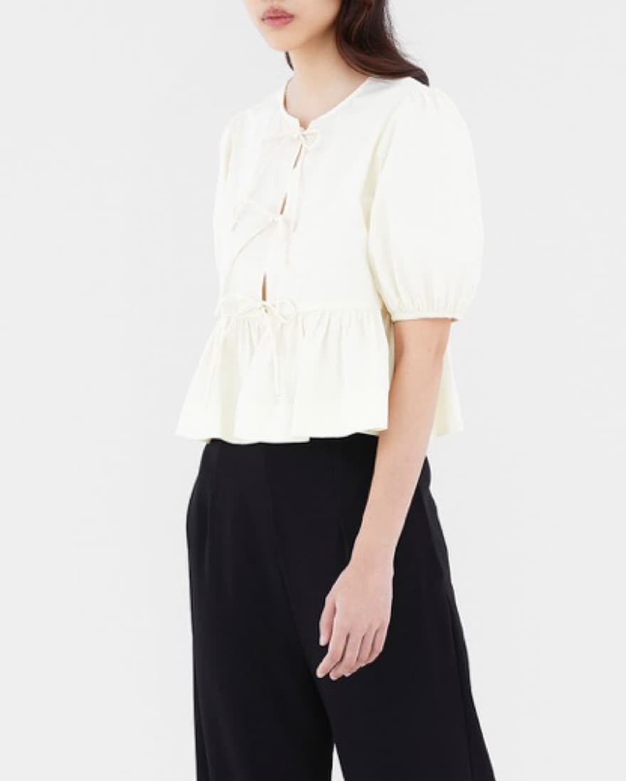 Editors Market Bow Ribbon Top - Image 4