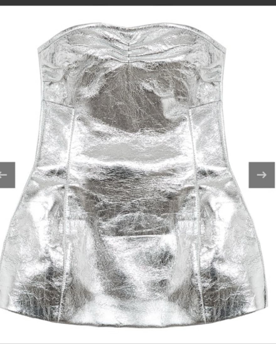 Khaite blanche top in silver - Image 4