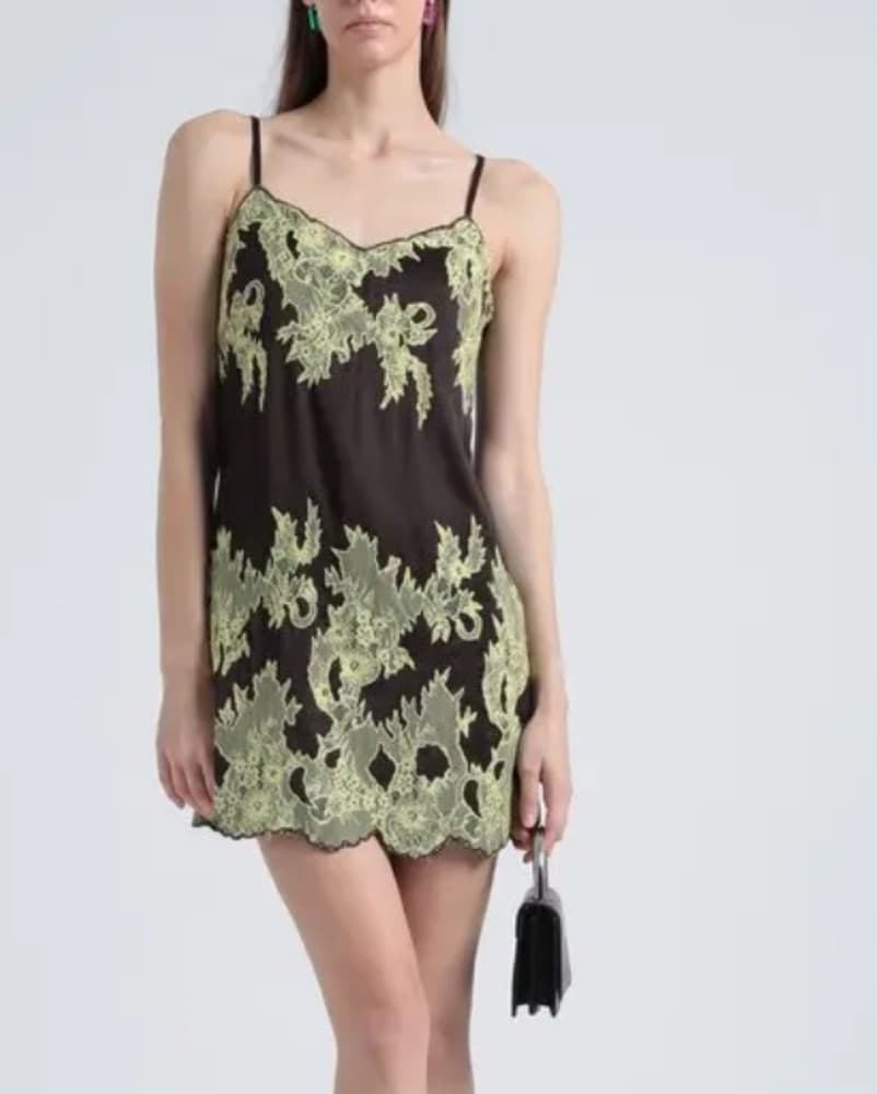 Lace Overlay Slip Dress - Image 2