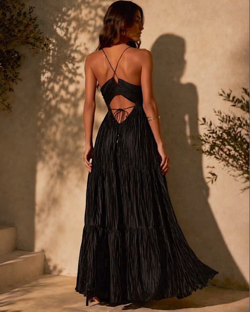 Black Wasta Evening Gown - Image 2