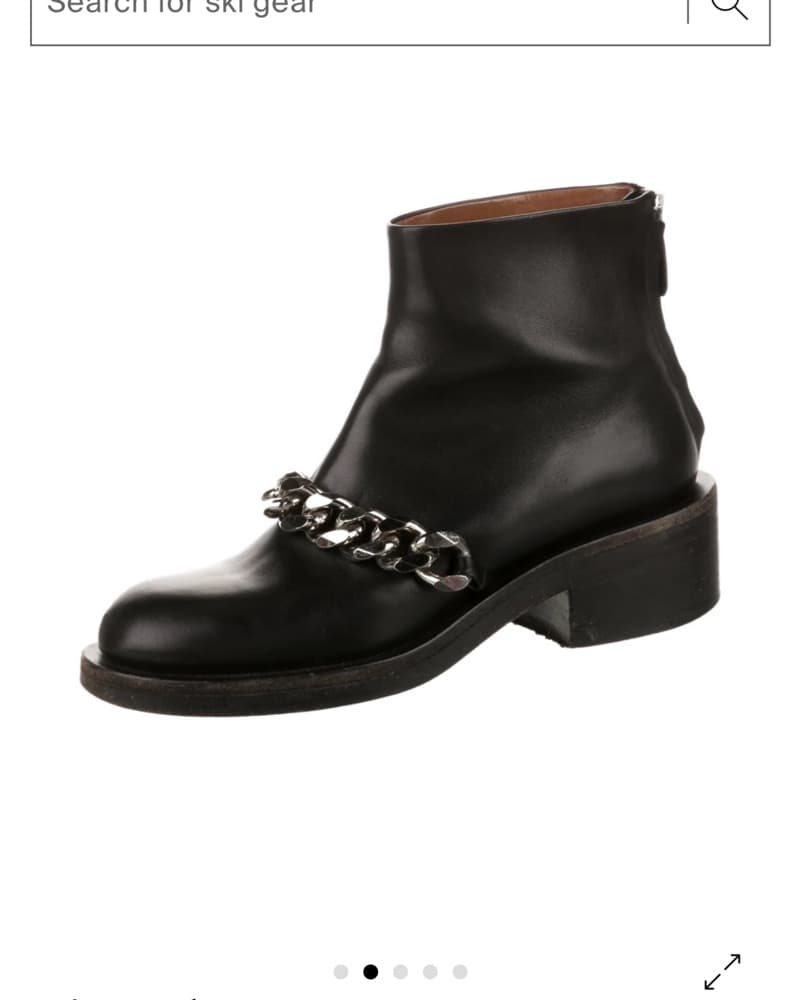 Givenchy curb link leather moto boots  - Image 3