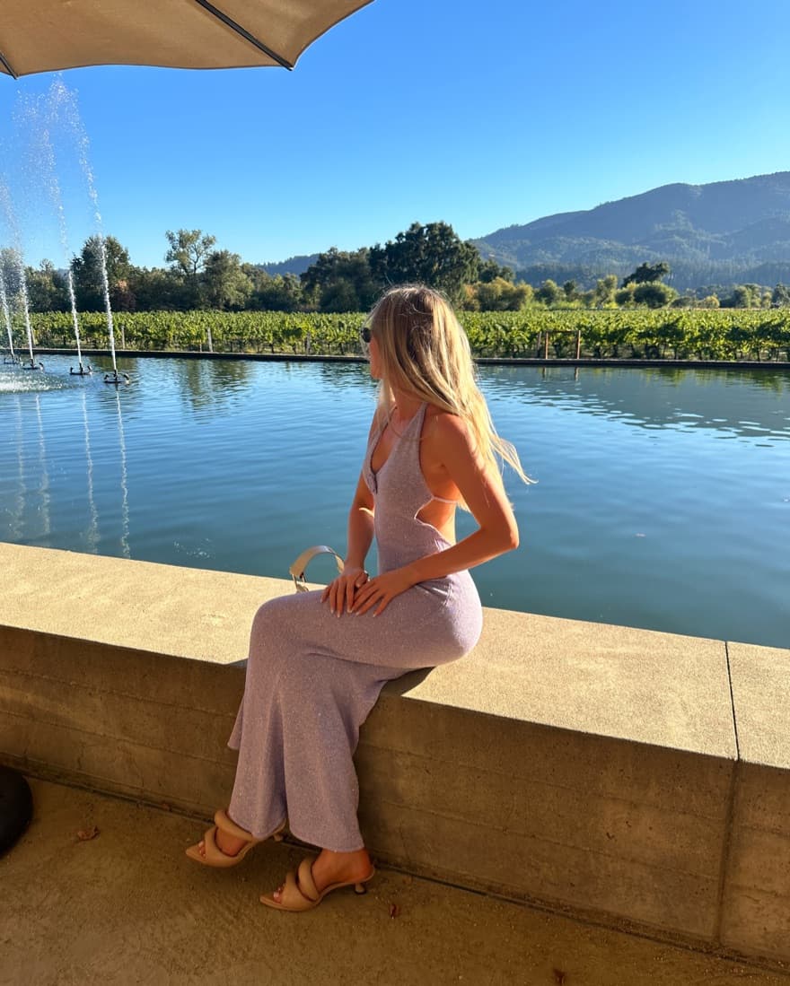 Daphne Dress In Lavender Sequin  - Image 3