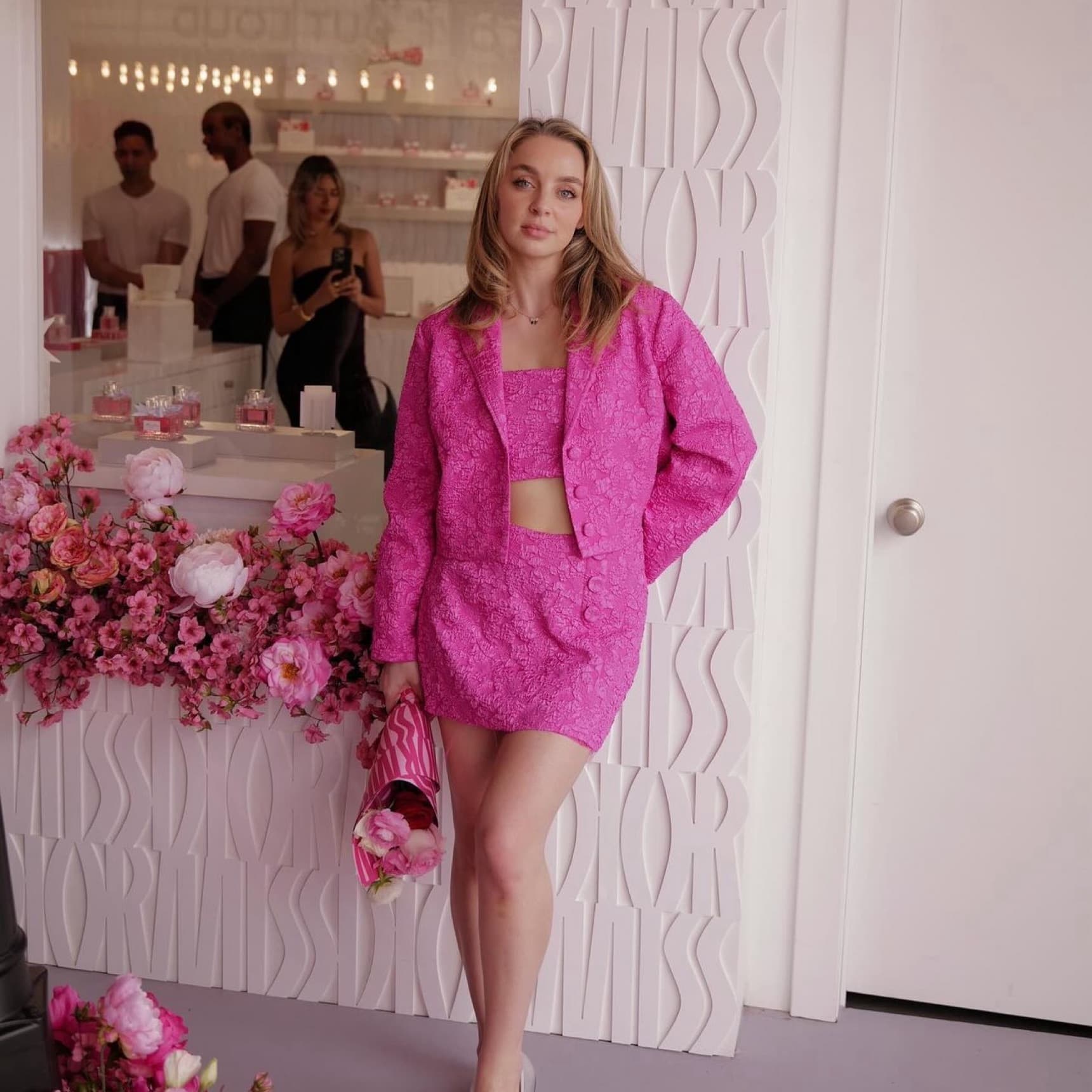 Pink Blazer & Skirt Set - Image 2