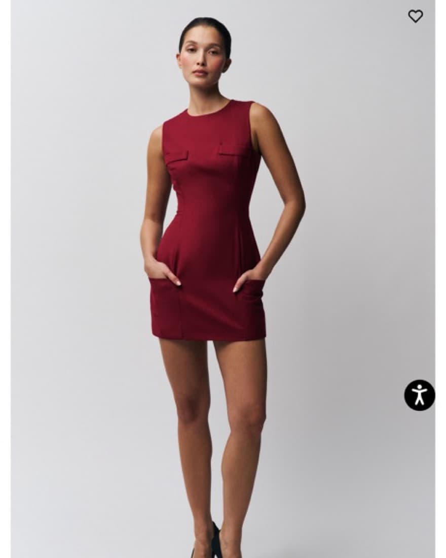 Rowan dress In Deep Red - Image 1