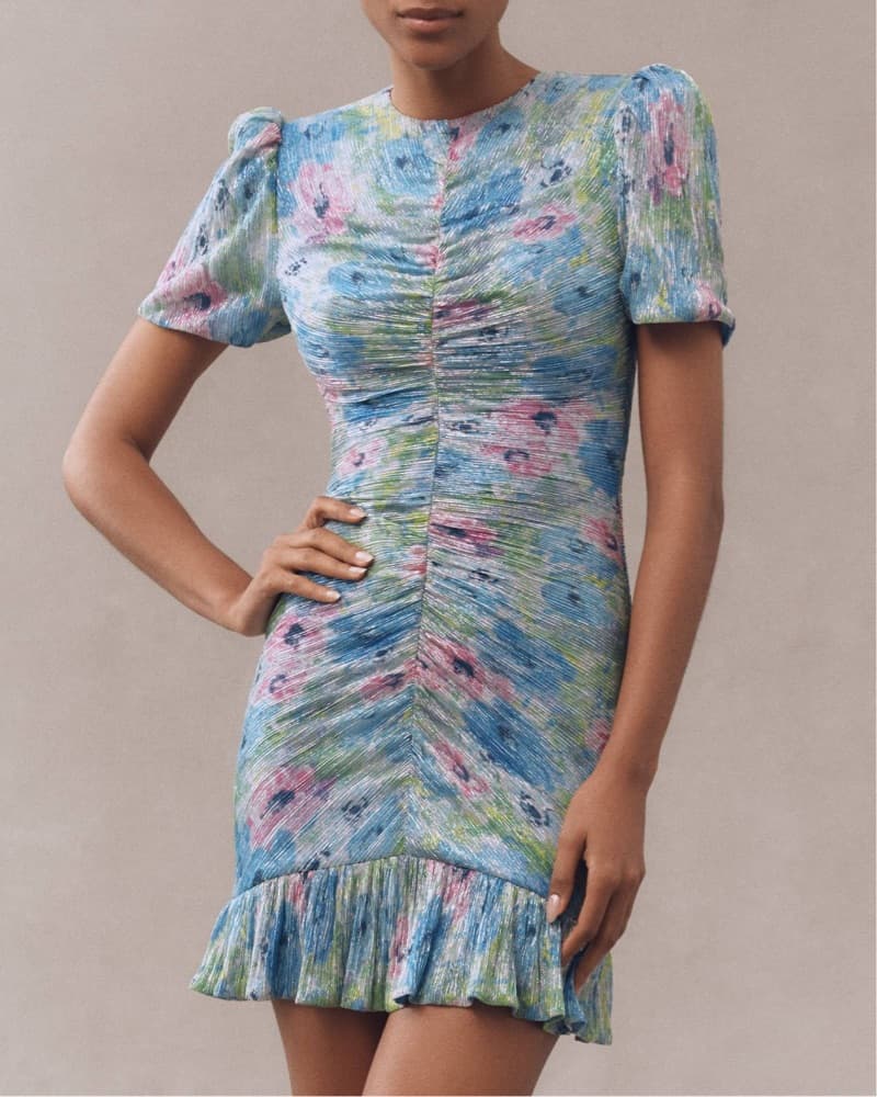 Pink, Blue, Green Mini Dress - Image 1