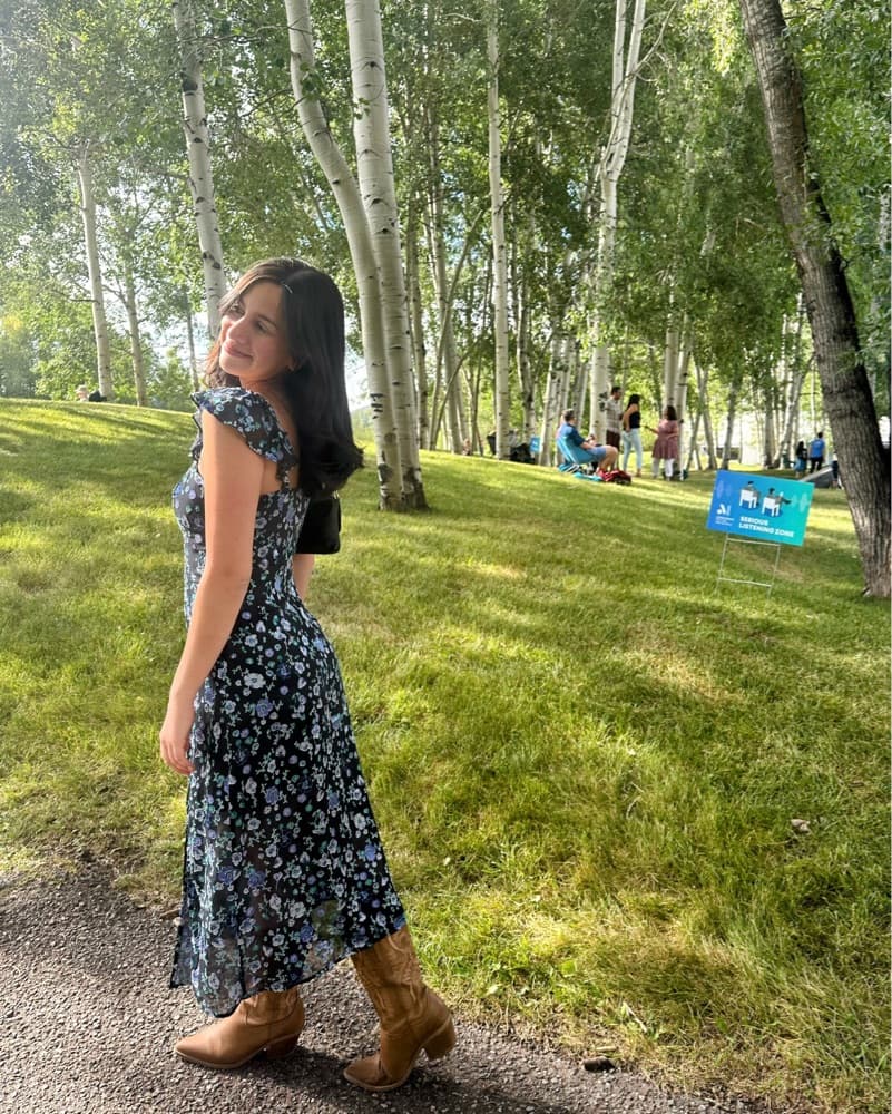 Blue French Connection Dress - Image 2