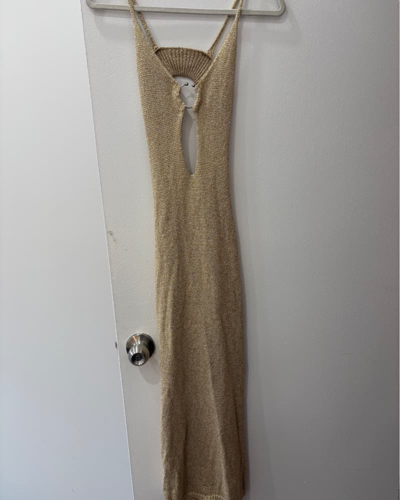 Gold Swim Cover Up - Image 2