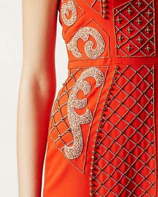 Anthropologie Pravara Orange Dress - Image 2