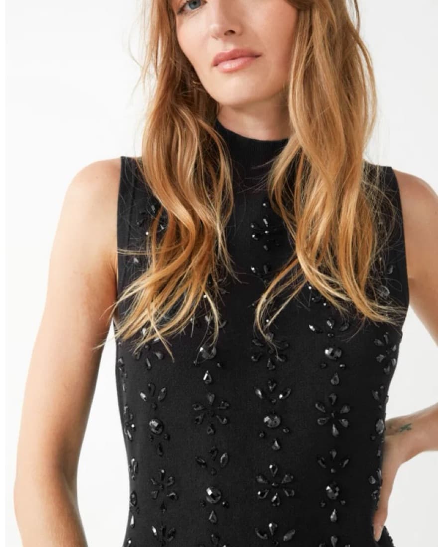 & Other Stories Embellished Mini Dress - Image 2