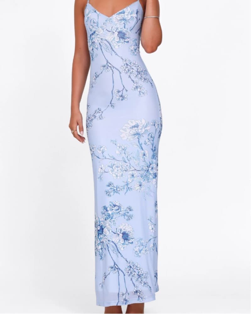 Tigermist Blue Floral Dress - Image 3