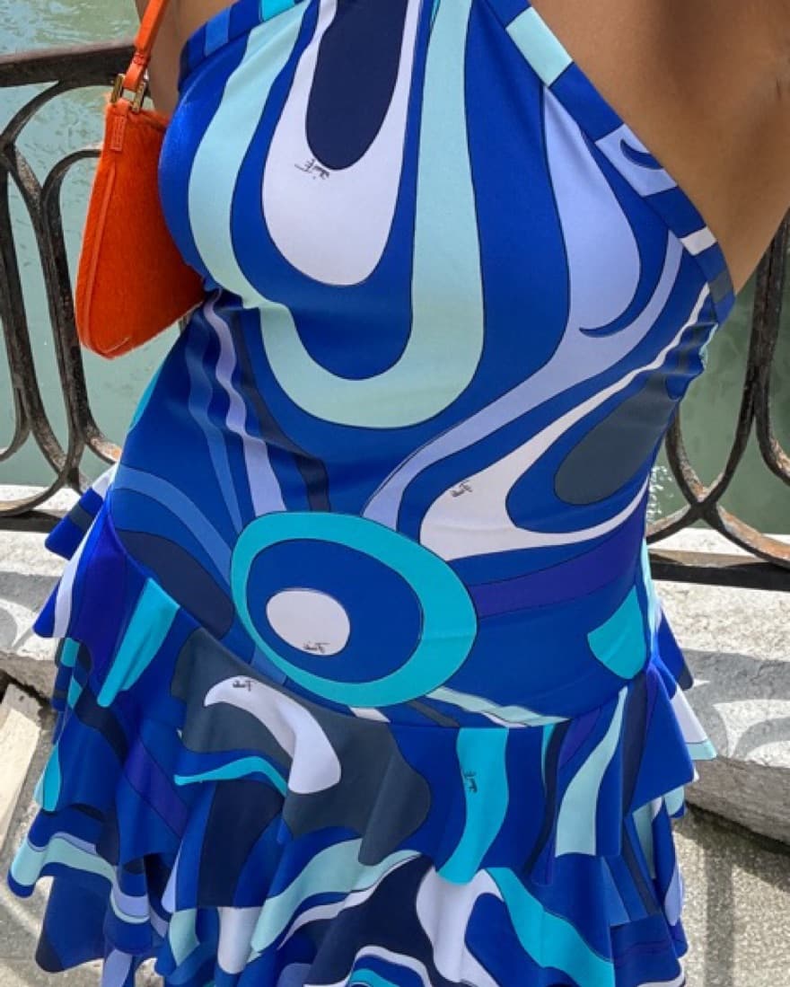 Pucci Blue Mini Dress  - Image 2