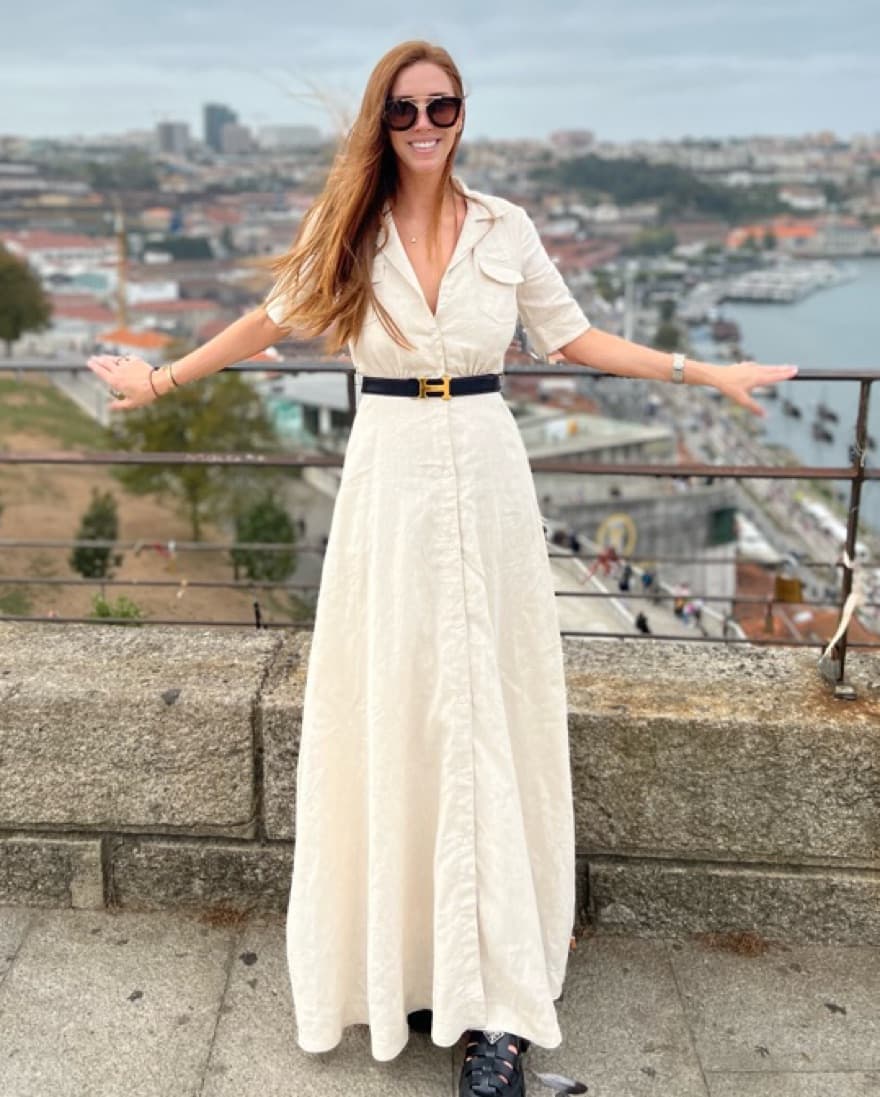 Staud Linen Maxi Dress - Image 1