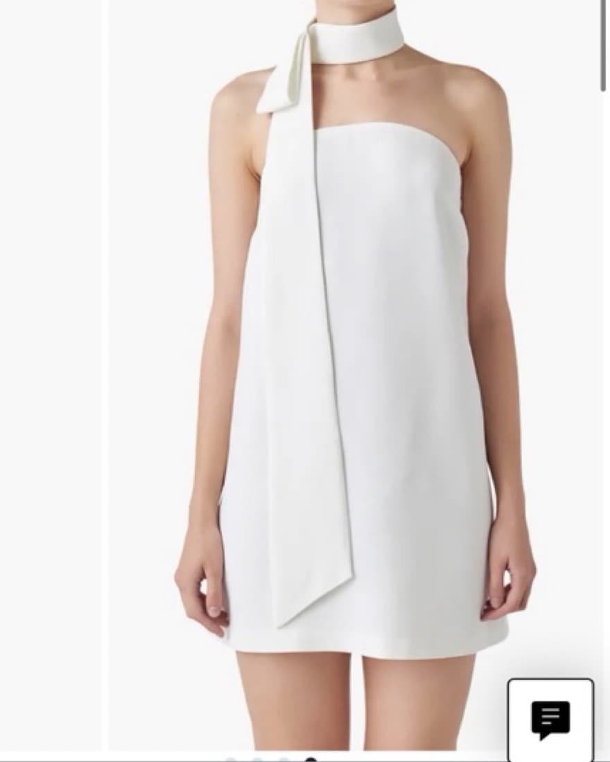 Nordstrom White Scarf Dress - Image 1